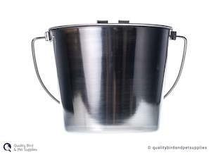 Pet One Hanging Flat Sided Stainless Steel Pail 3.6L