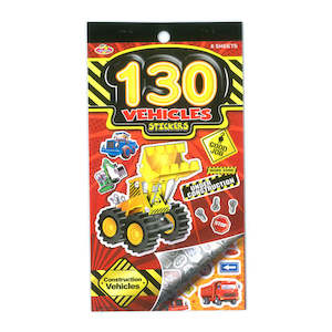 Sticker Pad Vehicles 130pcs