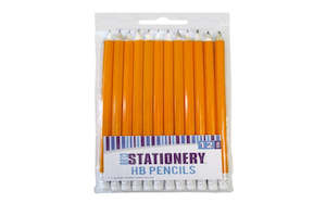 Pencils w/eraser Yellow HB 12pc