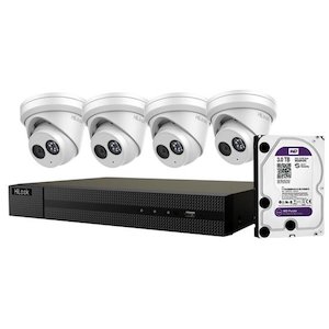 Hardware - domestic: HILOOK 6MP 4-Channel Surveillance Camera Kit with 3TB HDD