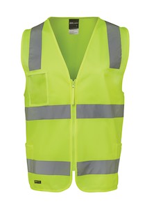 Hi Vis (d+n) Zip Safety Vest