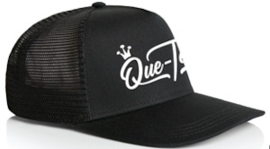 Que-Tensils Unisex Black Trucker Cap