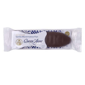 Dark Chocolate: Dark Chocolate Vanilla Marshmallow Fish - 50g