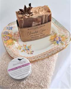 Sutherland Dish with Chocolate Chai Artisan Soap