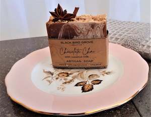 Queen Anne (Terra Nova) Dish with Chocolate Chai Artisan Soap