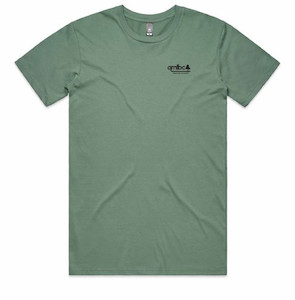 QMTBC Topo Logo Tee - Sage QMTBC