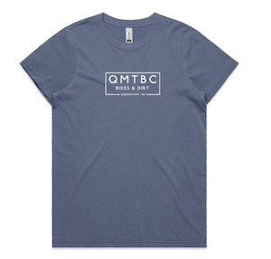 Women's Vintage QMTBC Faded Blue Tee QMTBC