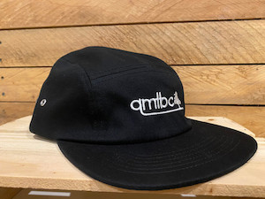 AS Colour QMTBC Finn 5 Panel Cap- Black QMTBC