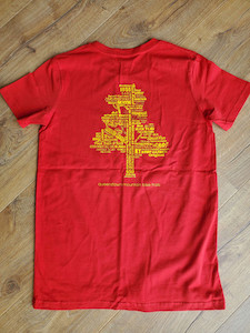 Youth Trails Tree Tee - Red QMTBC