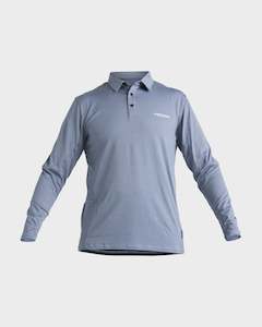 Clothing wholesaling: Mens Baitball Long Sleeve Upf 50 Surf Polo Shirt