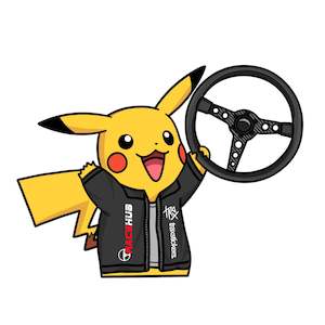 Bicycle and accessory: Pokémon 25th Anniversary sticker