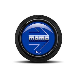 ARROW POLISHED BLUE (FLAT LIP) Horn Button