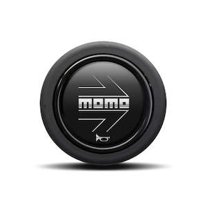 ARROW MATTE BLACK (ROUND LIP) Horn Button