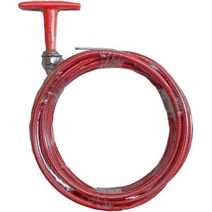 Professional motor racing: Red T Handle Pull Cable 1.5