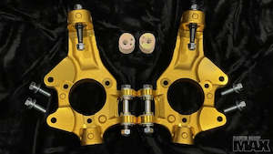 Professional motor racing: PSM C5 & C6 Super angle knuckles w/ Ackerman adjust for Z33 track calipers (Order in)