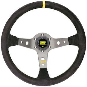 OMP Wheel Corsica Leather Yellow Stitch