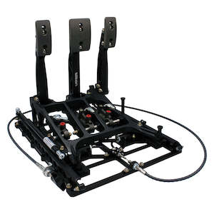 Tilton Floor Mount Underfoot 3 Pedal Box 850 Series with Slider