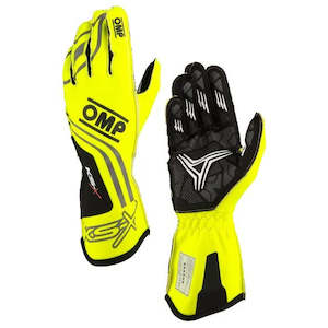 Professional motor racing: OMP Gloves KSX Fluro Yellow