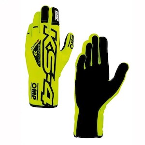 Professional motor racing: OMP Gloves KS4 Yellow