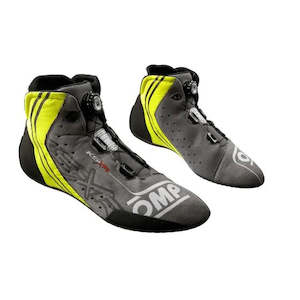 Professional motor racing: OMP Boots KS XR Anthracite/Yellow