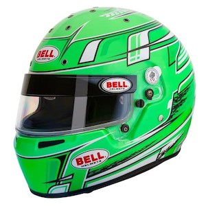 Professional motor racing: Bell Helmet KC7 CMR Champion Green $1359.00 PLUS GST