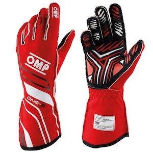 Professional motor racing: OMP Gloves ONE S Red