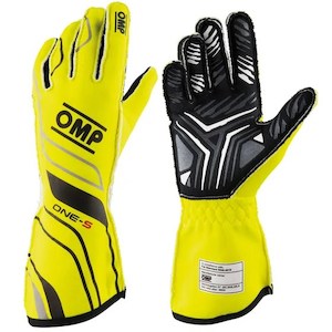 Professional motor racing: OMP Gloves ONE S Yellow