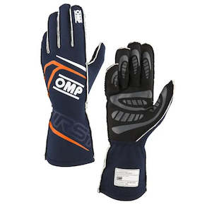 Professional motor racing: OMP Gloves First Blue/Orange