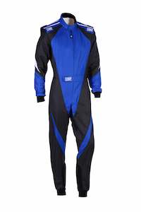 Professional motor racing: OMP Suit KS3X Black/Blue 2025