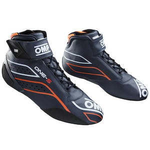 Professional motor racing: OMP Boots One S Blue/Orange