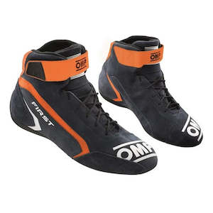 Professional motor racing: OMP Boots First Blue/Orange