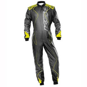 Professional motor racing: OMP Suit KS3 ART Black/Yellow