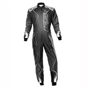 Professional motor racing: OMP Suit KS3 ART Black/Silver