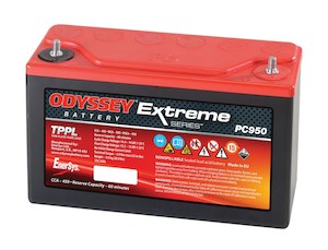 Professional motor racing: Odyssey Battery PC950