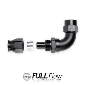 Nuke Full Flow PTFE Hose End Fitting 90 Degree AN-8