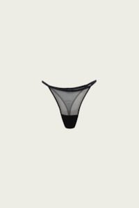 Clothing manufacturing: Mesh String G Brief - Black (PO)