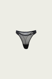 Clothing manufacturing: Mesh Mid G Brief - Black (PO)