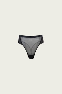 Clothing manufacturing: Mesh High G Brief - Black (PO)