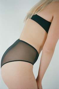 Clothing manufacturing: Mesh Full Brief - Black (PO)