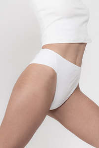 Clothing manufacturing: High-Rise French Brief - White (IS)