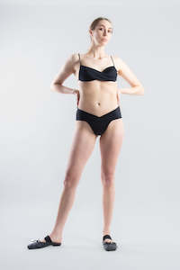 Clothing manufacturing: Jill Twist Swim Top - Black (PO)