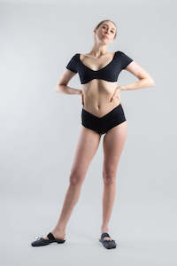 Mini Geraldine Swim Top - Black (PO)