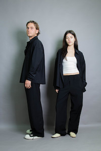 Clothing manufacturing: Duo Shirt - Black Stretch Wool (PO)