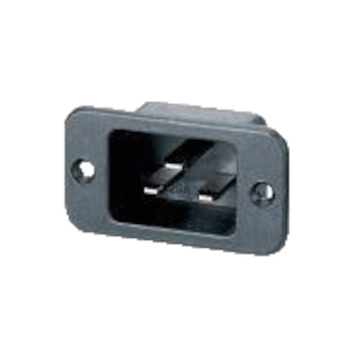 Electrical equipment or machinery: 16A C20 IEC screw Mt 6.3QC horizontal mount inlet