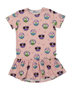 Kr2146 Owl Love Frill Dress