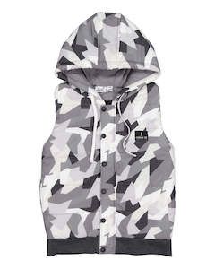 RD1936 GEO CAMO PUFFER VEST