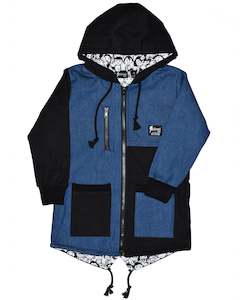 RD0923 NIGHT TRAIN JACKET in BLACK 'N BLUE