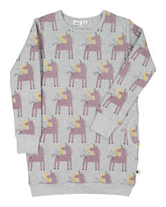 KR1819 UNICORNS SWEATER DRESS