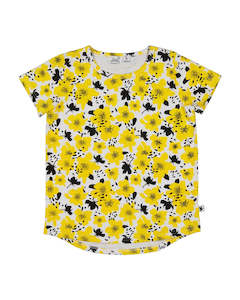 KR1715 YELLOW FLOWER TEE