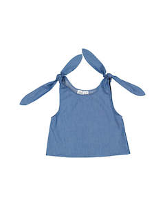 Womenswear: KR1712 CHAMBRAY TIE TOP